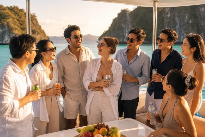 Luxe catamaran cruise naar Phi Phi, Maya Bay en Maithon eiland vanuit Phuket, foto 38 | wizardtrip