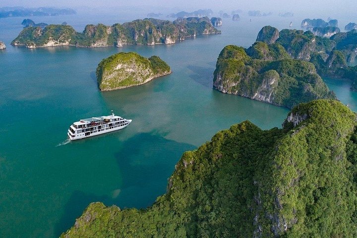 ハロン湾の素晴らしい石灰岩の奇岩群を航行するラグジュアリークルーズ、ベトナム、写真14 | wizardtrip