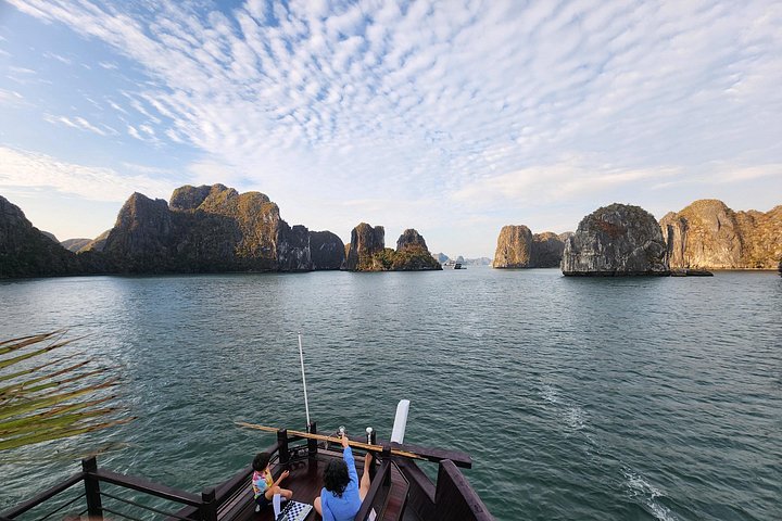 ハロン湾の素晴らしい石灰岩の奇岩群を航行するラグジュアリークルーズ、ベトナム、写真37 | wizardtrip