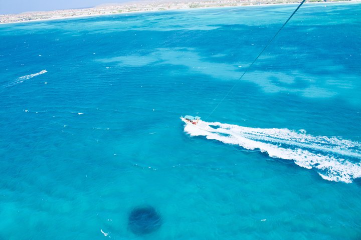 アリバのターコイズブルーの海の上をスリル満点のパラセーリングで、海岸線の素晴らしい空撮ビューをお楽しみください、写真6 | wizardtrip