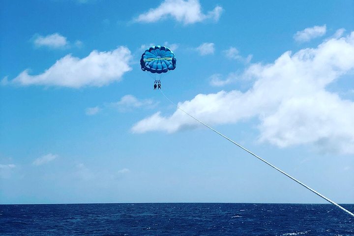 アリバのターコイズブルーの海の上をスリル満点のパラセーリングで、海岸線の素晴らしい空撮ビューをお楽しみください、写真8 | wizardtrip