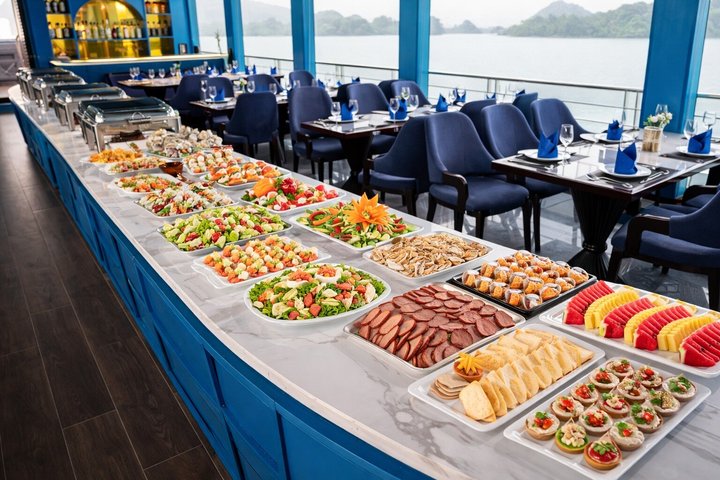 Luxury Halong Bay day cruise with limestone karsts, buffet lunch, and onboard relaxation, photo 15 | wizardtrip