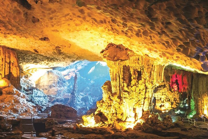 Luxury Halong Bay day cruise with limestone karsts, buffet lunch, and onboard relaxation, photo 30 | wizardtrip