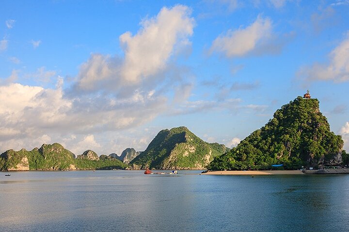 Luxury Halong Bay day cruise with limestone karsts, buffet lunch, and onboard relaxation, photo 35 | wizardtrip