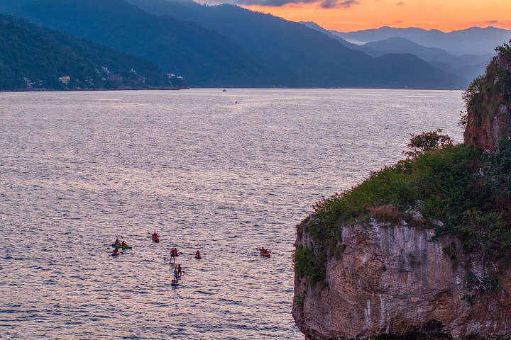 Kajak- och SUP-tur för att se bioluminiscens vid Los Arcos, Puerto Vallarta på natten, foto 20 | wizardtrip