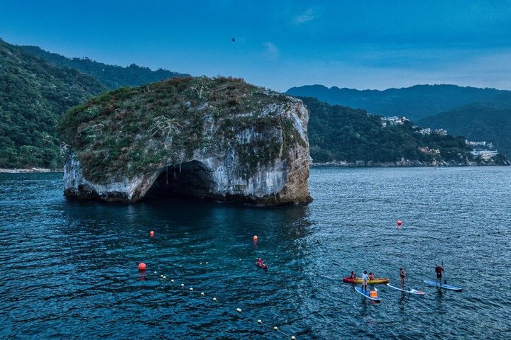 Kajak- och SUP-tur för att se bioluminiscens vid Los Arcos, Puerto Vallarta på natten, foto 22 | wizardtrip