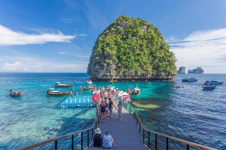 Speedboottour naar Phi Phi en 4 eilanden vanuit Krabi, Thailand, met prachtige stranden en snorkelmogelijkheden, foto 10 | wizardtrip