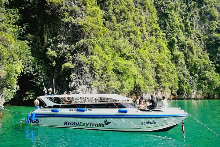 Speedboottour naar Phi Phi en 4 eilanden vanuit Krabi, Thailand, met prachtige stranden en snorkelmogelijkheden, foto 13 | wizardtrip