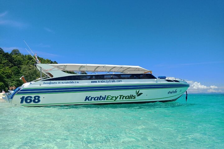 Speedboottour naar Phi Phi en 4 eilanden vanuit Krabi, Thailand, met prachtige stranden en snorkelmogelijkheden, foto 24 | wizardtrip