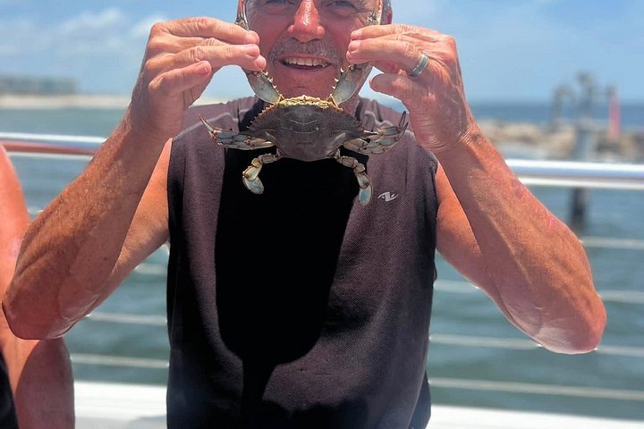 Nyt et morsomt delfinkryss og sjølivsopplevelse på en båt i Orange Beach, Alabama, foto 48 | wizardtrip