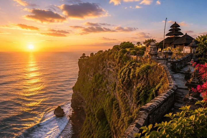 Visite privée au coucher du soleil à Uluwatu avec danse Kecak et dîner | wizardtrip