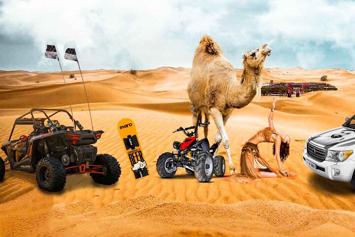 Halbtägige Desert Safari mit Dune Bashing, Kamelritt & Besuch des Binnenmeeres | wizardtrip