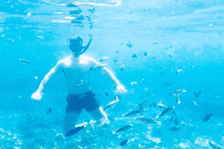 Aventura de snorkel en la playa Blue Lagoon de Bali, explorando arrecifes de coral y vida marina, foto 36 | wizardtrip