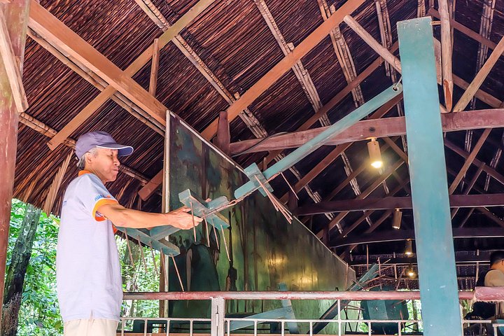 Utforska de historiska Cu Chi-tunnlarna, ett vidsträckt underjordiskt nätverk som användes under Vietnamkriget, nära Ho Chi Minh-staden, foto 12 | wizardtrip