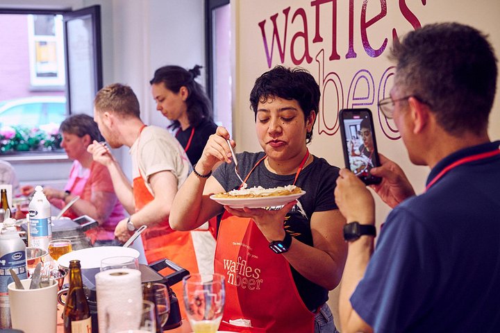 Praktischer Workshop für belgische Waffeln und Bier in Brügge mit Verkostung und Backen, Foto 25 | wizardtrip