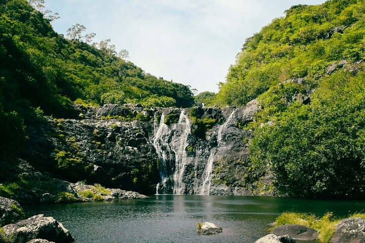 Guidad vandring till de fantastiska Tamarind Falls (7 vattenfall) på Mauritius, med frodig natur och vattenfall, foto 6 | wizardtrip