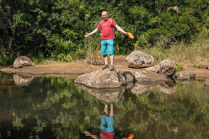 Guidad vandring till de fantastiska Tamarind Falls (7 vattenfall) på Mauritius, med frodig natur och vattenfall, foto 13 | wizardtrip