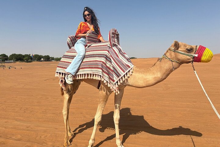 Découvrez un safari privé dans le désert de Dubaï avec dune bashing, sandboard, dîner BBQ et spectacles culturels, photo 6 | wizardtrip