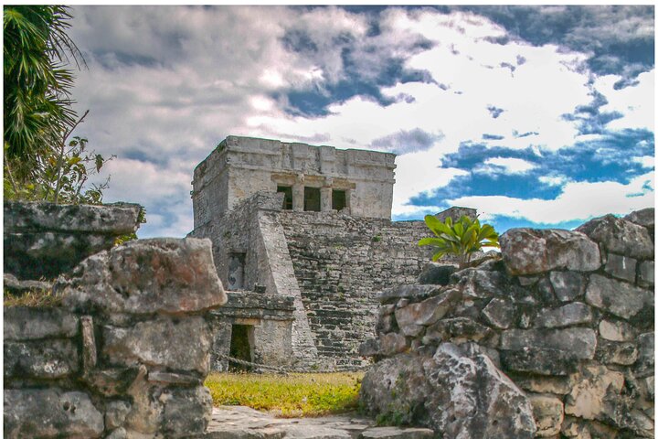 Heldagstur, der kombinerer Tulum-ruiner, snorkling ved revet, svømning i cenote og mayaceremoni fra Cancun, foto 29 | wizardtrip