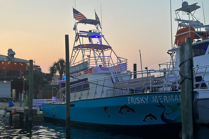 Dolphin watching cruise on the Frisky Mermaid boat in Pensacola Beach, Florida, photo 13 | wizardtrip