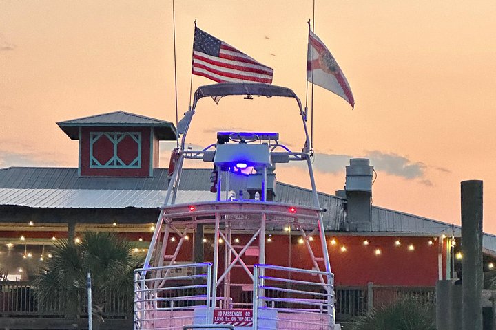 Dolphin watching cruise on the Frisky Mermaid boat in Pensacola Beach, Florida, photo 16 | wizardtrip