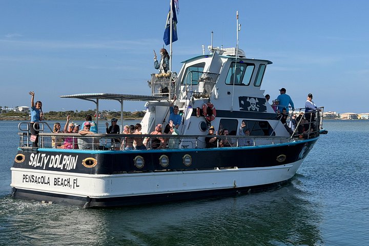 Dolphin watching cruise on the Frisky Mermaid boat in Pensacola Beach, Florida, photo 23 | wizardtrip