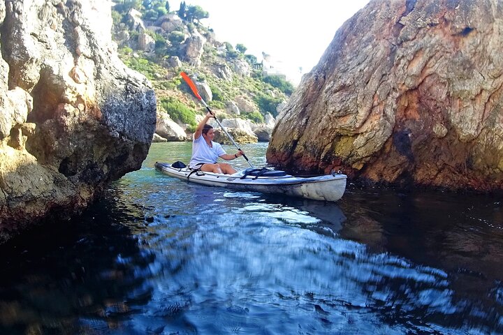 Kajak- og snorkeleventyr i naturparken langs Malagas kyst, Spanien, foto 20 | wizardtrip