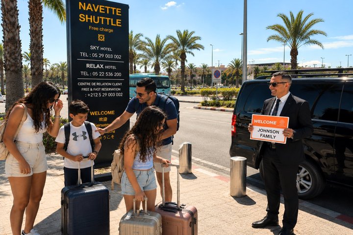 Transfert privé à l'arrivée de l'aéroport Casablanca Mohamed V vers les hôtels | wizardtrip