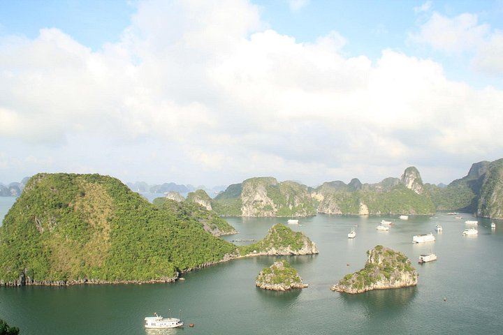 Luxurious 5-star cruise navigating through the stunning limestone karsts of Halong Bay, Vietnam, photo 26 | wizardtrip