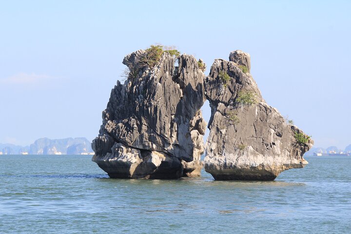 Luxurious 5-star cruise navigating through the stunning limestone karsts of Halong Bay, Vietnam, photo 29 | wizardtrip