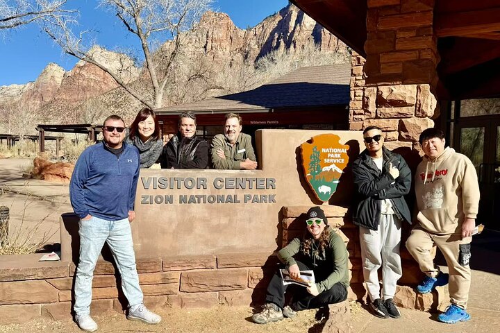 Small group tour exploring the stunning red rock canyons and scenic trails of Zion National Park from Las Vegas, photo 6 | wizardtrip
