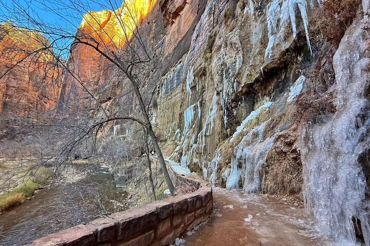 Small group tour exploring the stunning red rock canyons and scenic trails of Zion National Park from Las Vegas, photo 10 | wizardtrip