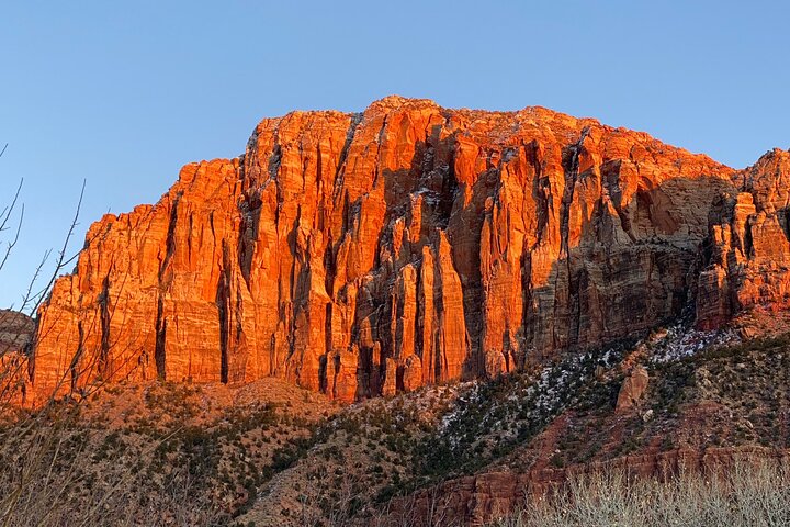 Small group tour exploring the stunning red rock canyons and scenic trails of Zion National Park from Las Vegas, photo 13 | wizardtrip