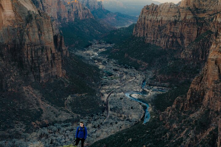 Small group tour exploring the stunning red rock canyons and scenic trails of Zion National Park from Las Vegas, photo 15 | wizardtrip