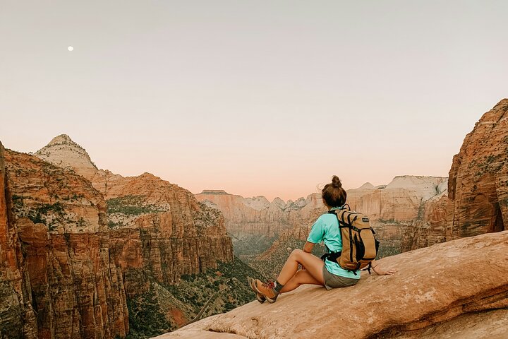 Small group tour exploring the stunning red rock canyons and scenic trails of Zion National Park from Las Vegas, photo 19 | wizardtrip