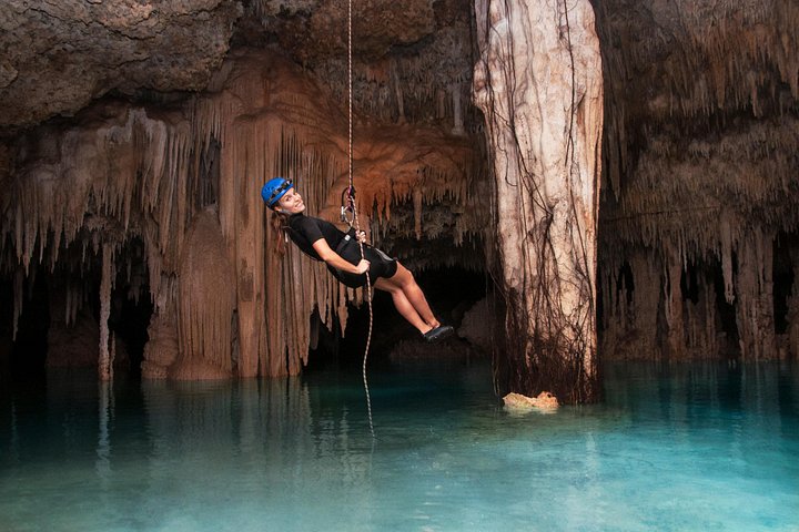 Opplev Rio Secreto Plus-turen i Playa del Carmen, Mexico, med ziplines, rappellering og utforskning av underjordiske elver, foto 11 | wizardtrip