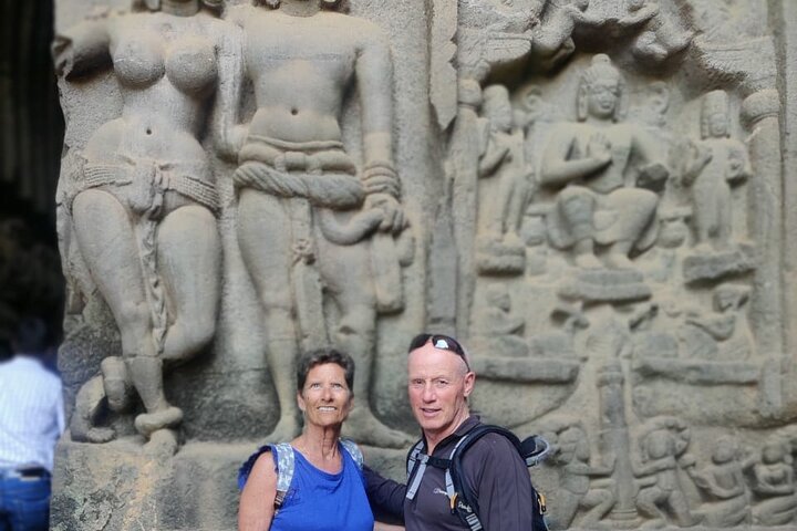 Verken de oude, uit rotsen gehouwen tempels van de Elephanta grotten tijdens een privétour met gids vanuit Mumbai, India, foto 16 | wizardtrip