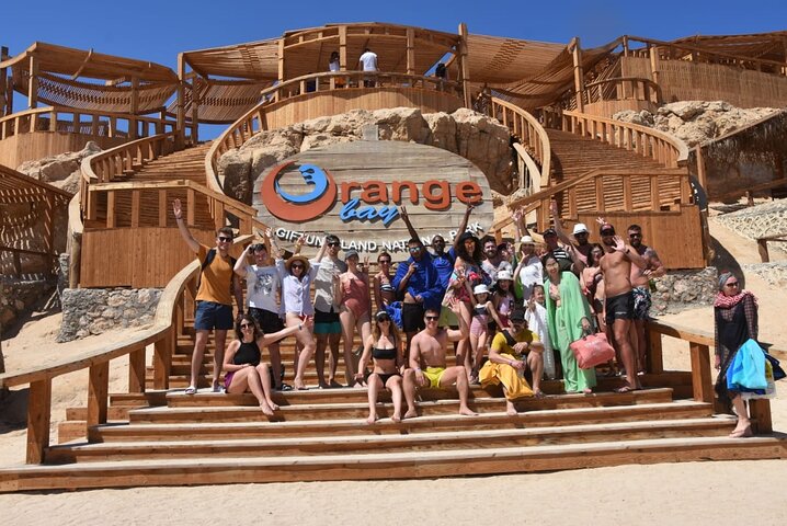 En livlig båttur till Orange Bay Island, Hurghada, med snorkling och avkoppling, foto 15 | wizardtrip