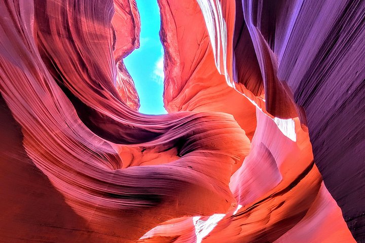 Udforsk de fantastiske sandstensformationer og smalle passager i Lower Antelope Canyon på en guidet tur i Page, Arizona, foto 8 | wizardtrip