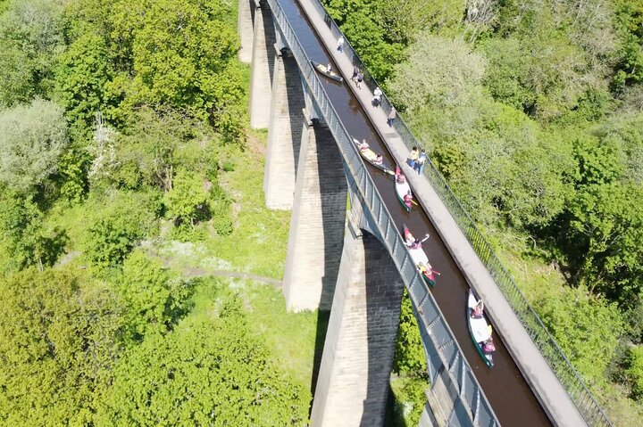 Kanoeventyr på Pontcysyllte-akvædukten i Llangollen, Wales, foto 5 | wizardtrip