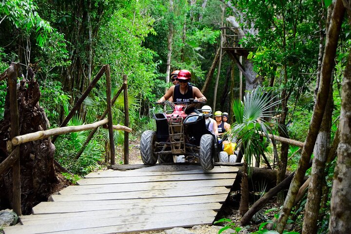 Passeio de aventura na selva de Cancun com quadriciclos, tirolesas, passeios a cavalo e mergulho em cenote, foto 12 | wizardtrip