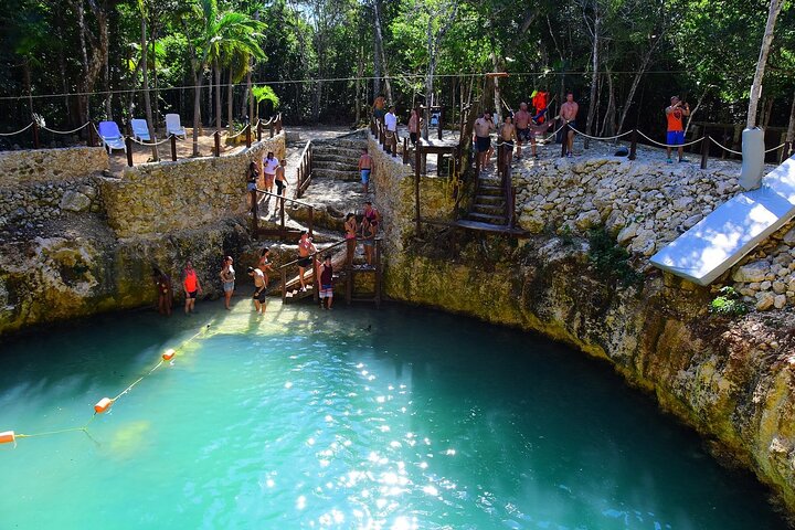 Passeio de aventura na selva de Cancun com quadriciclos, tirolesas, passeios a cavalo e mergulho em cenote, foto 16 | wizardtrip