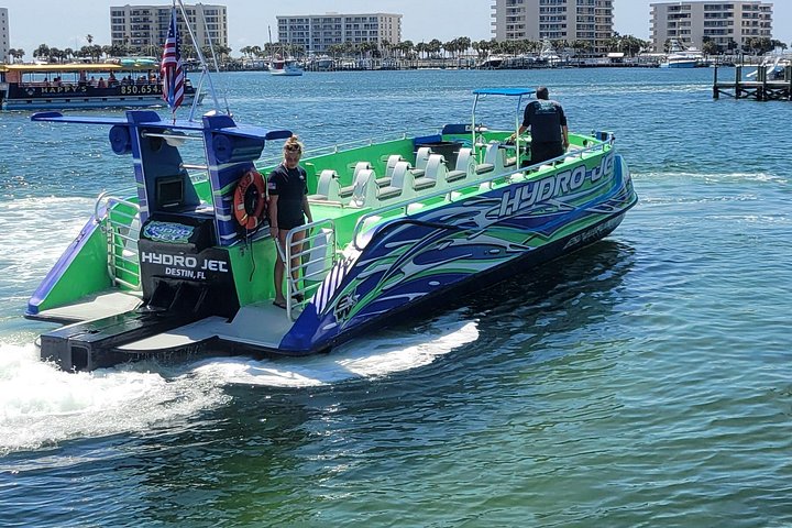 Snelle boottocht om dolfijnen en zeeleven te spotten in Destin, Florida, foto 16 | wizardtrip