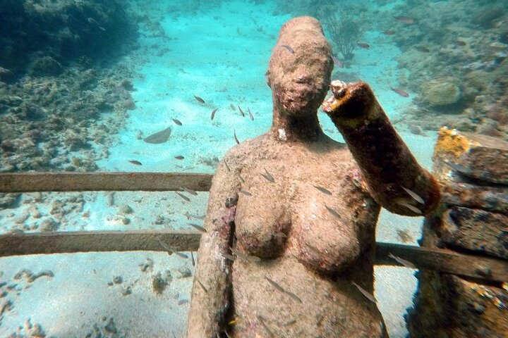 Profitez d'une visite guidée en plongée avec tuba des sculptures sous-marines uniques de Grenade et de ses récifs coralliens vibrants, photo 17 | wizardtrip