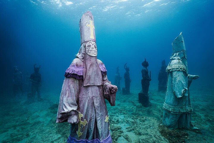 Profitez d'une visite guidée en plongée avec tuba des sculptures sous-marines uniques de Grenade et de ses récifs coralliens vibrants, photo 37 | wizardtrip