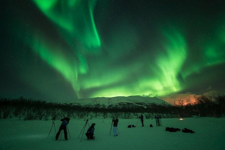 Jakt på nordlyset med fotografering i Abisko nasjonalpark, Sverige, foto 6 | wizardtrip