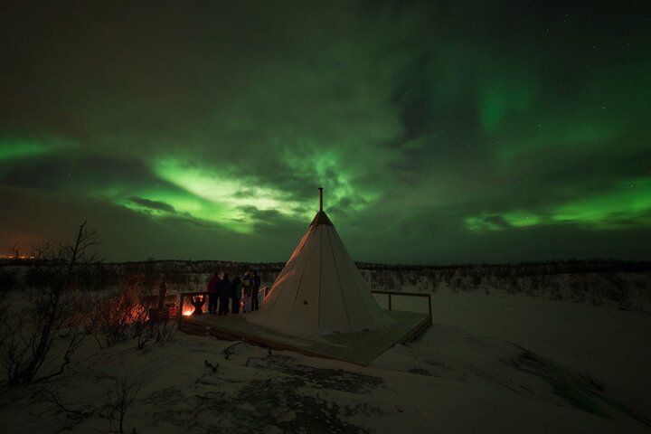 Jakt på nordlyset med fotografering i Abisko nasjonalpark, Sverige, foto 7 | wizardtrip