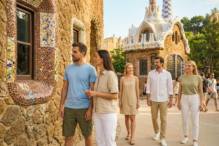 Visita guiada a la colorida arquitectura y jardines del Park Güell en Barcelona, foto 12 | wizardtrip