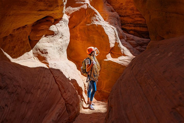 Oplev spændende canyoning med rapelling i slot-canyons i East Zion, Utah, foto 11 | wizardtrip