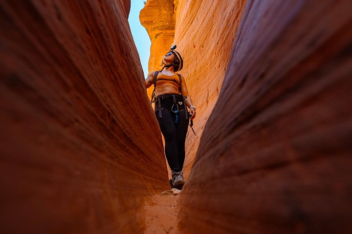 Oplev spændende canyoning med rapelling i slot-canyons i East Zion, Utah, foto 15 | wizardtrip
